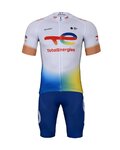 BONAVELO Tricoul și pantaloni scurți de ciclism - TOTAL ENERGIES 2025 - galben/alb/albastru