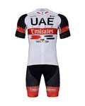 BONAVELO Tricoul și pantaloni scurți de ciclism - UAE 2022 - alb/negru