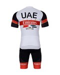 BONAVELO Tricoul și pantaloni scurți de ciclism - UAE 2022 - alb/negru