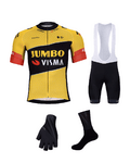 BONAVELO Mega set de ciclism - JUMBO-VISMA 2023 - negru/galben