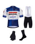 BONAVELO Mega set de ciclism - SOUDAL QUICK-STEP 24 - albastru/negru/alb