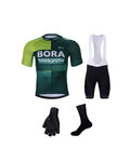 BONAVELO Mega set de ciclism - BORA 2024 - roșu/verde/negru