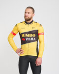 BONAVELO Tricou de cilism pentru iarnă cu mânecă lungă - JUMBO-VISMA 2025 WNT - galben/negru