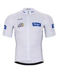 BONAVELO Tricoul și pantaloni scurți de ciclism - TOUR DE FRANCE 2025 - alb/negru/albastru