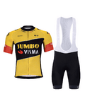 BONAVELO Tricoul și pantaloni scurți de ciclism - JUMBO-VISMA 2023 - galben/negru