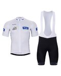 BONAVELO Tricoul și pantaloni scurți de ciclism - TOUR DE FRANCE 2025 - alb/negru/albastru