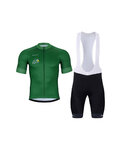 BONAVELO Tricoul și pantaloni scurți de ciclism - TOUR DE FRANCE 2025 - verde/negru