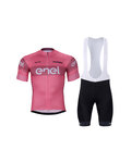 BONAVELO Tricoul și pantaloni scurți de ciclism - GIRO D´ITALIA - negru/roz
