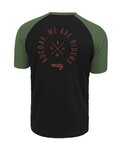 ROCDAY Tricou de ciclism cu mânecă scurtă - ROOST - verde/negru