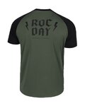 ROCDAY Tricou de ciclism cu mânecă scurtă - PARK - verde/negru