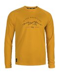 ROCDAY Tricou de ciclism cu mânecă lungă de vară - MOUNT - galben