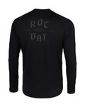 ROCDAY Tricou de ciclism cu mânecă lungă de vară - PARK LONG - negru