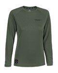 ROCDAY Tricou de ciclism cu mânecă lungă de vară - PATROL LADY - verde