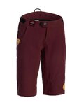 ROCDAY Pantaloni scurți de ciclism fără bretele - ROC LITE LADY - bordo