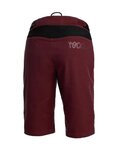 ROCDAY Pantaloni scurți de ciclism fără bretele - ROC LITE LADY - bordo