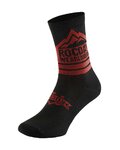 ROCDAY Șosete clasice de ciclism - TRAIL - negru/roșu