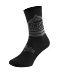 ROCDAY Șosete clasice de ciclism - TRAIL - gri/negru