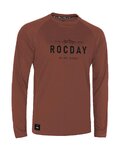 ROCDAY Tricou de ciclism cu mânecă lungă de vară - PATROL - roșu