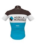ROSTI Tricou de ciclism cu mânecă scurtă - AG2R 2020 - albastru/maro/alb