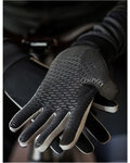 SANTINI Mănuși cu degete lungi de ciclism - VEGA - negru