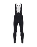 SANTINI Pantaloni de ciclism lungi cu bretele - SVOLTA WINTER - negru/alb