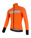 SANTINI Jachetă termoizolantă de ciclism - VEGA H2O - negru/portocaliu