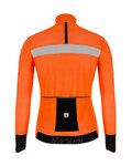 SANTINI Jachetă termoizolantă de ciclism - VEGA H2O - negru/portocaliu