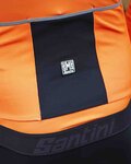 SANTINI Jachetă termoizolantă de ciclism - VEGA H2O - negru/portocaliu