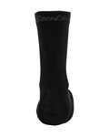 SANTINI Șosete clasice de ciclism - WOOL SOCKS - negru