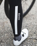 SANTINI Pantaloni de ciclism lungi fără bretele - ALBA WINTER LADY - negru