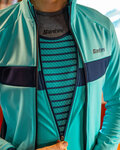 SANTINI Jachetă termoizolantă de ciclism - CORAL BENGAL LADY - turcoaz