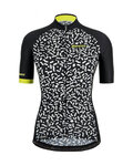 SANTINI Tricou de ciclism cu mânecă scurtă - TONO CHROMOSOME LADY - negru