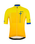 SANTINI Tricou de ciclism cu mânecă scurtă - LA VUELTA 2019 - albastru/galben
