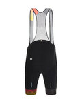 SANTINI Pantaloni scurți de ciclism cu bretele - LA VUELTA 2020 - negru