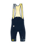 SANTINI Pantaloni scurți de ciclism cu bretele - LA VUELTA 2020 - galben/negru
