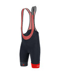 SANTINI Pantaloni scurți de ciclism cu bretele - LA VUELTA 2020 - roșu/negru