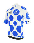 SANTINI Tricou de ciclism cu mânecă scurtă - LA VUELTA 2020 - albastru/alb
