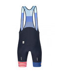 SANTINI Pantaloni scurți de ciclism cu bretele - LA VUELTA 2021 - albastru