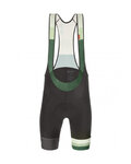 SANTINI Pantaloni scurți de ciclism cu bretele - LA VUELTA 2021 - verde/gri