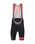 SANTINI Pantaloni scurți de ciclism cu bretele - LA VUELTA 2021 - roșu/negru
