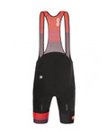 SANTINI Pantaloni scurți de ciclism cu bretele - LA VUELTA 2021 - roșu/negru