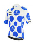 SANTINI Tricou de ciclism cu mânecă scurtă - LA VUELTA 2021 - alb/albastru