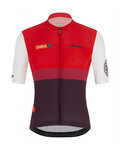 SANTINI Tricou de ciclism cu mânecă scurtă - LA VUELTA 2021 - roșu