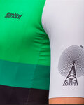 SANTINI Tricou de ciclism cu mânecă scurtă - LA VUELTA 2021 - verde