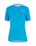 SANTINI Tricou de ciclism cu mânecă scurtă - SASSO MTB LADY - turcoaz