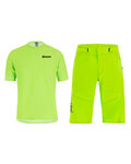 SANTINI Tricoul și pantalonii de ciclism MTB - SASSO MTB - verde