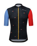 SANTINI Tricou de ciclism cu mânecă scurtă - LA VUELTA 2018 - albastru/negru/roșu