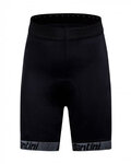SANTINI Pantaloni scurți de ciclism fără bretele - CONAN  KIDS - negru