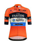 SANTINI Tricou de ciclism cu mânecă scurtă - NIPPO FANTINI 2019 - albastru/negru/portocaliu/alb