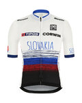SANTINI Tricou de ciclism cu mânecă scurtă - TEAM SLOVAKIA 2019 - roșu/albastru/alb